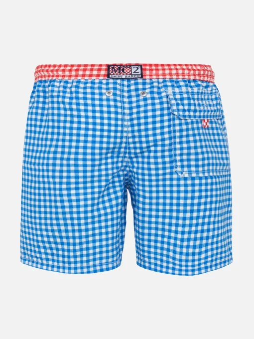 Costume da bagno da bambino con stampa vichy