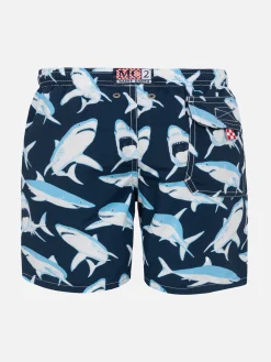 Costume da bagno da bambino stampa squalo