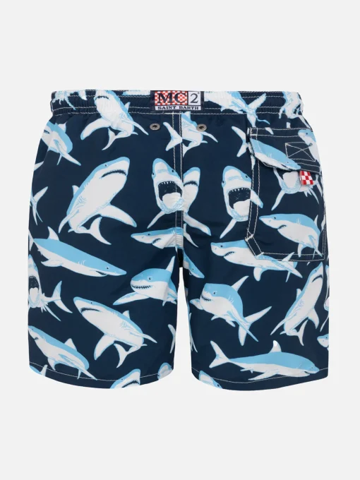 Costume da bagno da bambino stampa squalo