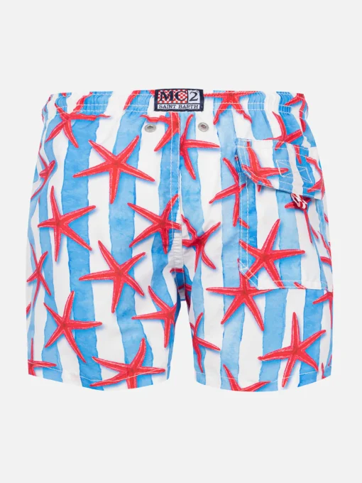 Costume da bagno da bambino con stampa stelle marine