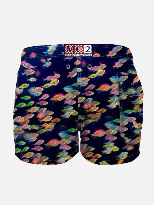 Costume da bagno da bambino con stampa pesci