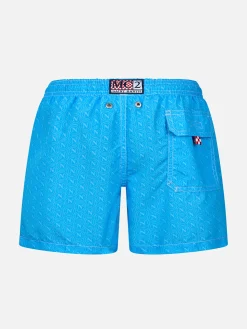 Costume da bagno da bambino di media lunghezza Jean con stampa Napoli | EDIZIONE SPECIALE SSC NAPOLI