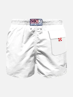 Costume da bagno da bambino con ricamo Wolf of St. Barth