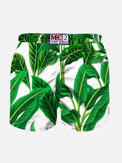 Costume da bagno da bambino con stampa tropicale