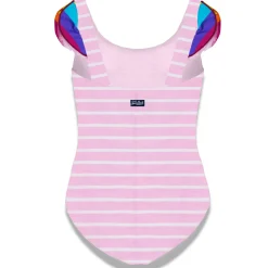 Costume da bagno da bambina con volant stampa Snoopy | Edizione speciale Peanuts®