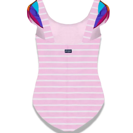 Costume da bagno da bambina con volant stampa Snoopy | Edizione speciale Peanuts®