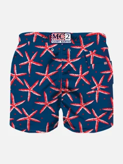 Costume da bagno da bambino stampa stelle marine