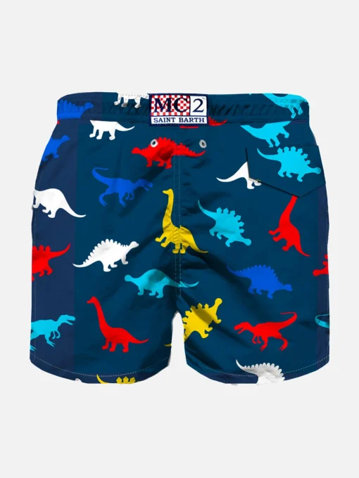 Costume da bagno da bambino con stampa dinosauri