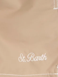 Costume da bagno da bambino di media lunghezza beige Patmos Jr