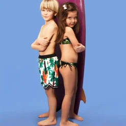 Costume da bagno da bambino stampa tavole da surf