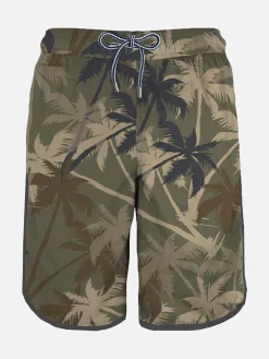 Costume da bagno da surf con stampa palme