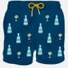 Costume da bagno da uomo blu classico con stampa Gin Mare | @GIN MARE EDIZIONE SPECIALE