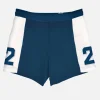 Costume da bagno da uomo con bande e patch
