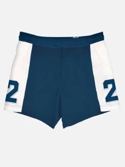 Costume da bagno da uomo con bande e patch