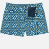 Costume da bagno da uomo con stampa maioliche