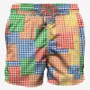 Costume da bagno da uomo vichy multicolore