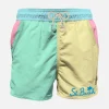 Costume da bagno da uomo multicolore con taschino