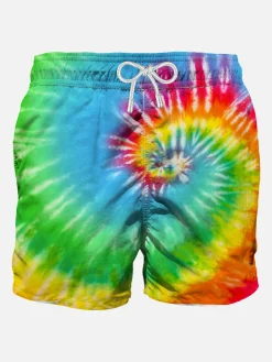 Costume da bagno da uomo fluo tie dye
