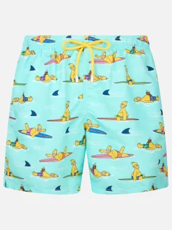 Costume da bagno da uomo Gustavia di lunghezza media con stampa Homer Simpson | EDIZIONE SPECIALE I SIMPSON