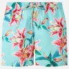 Costume da bagno da uomo in tessuto leggero Lighting con stampa di fiori tropicali