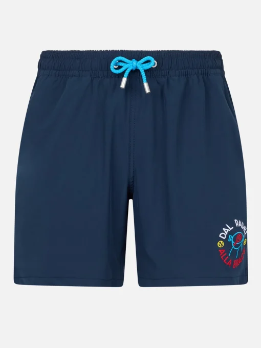 Costume da bagno da uomo Comfort con ricamo Dal Padel alla Brace | EDIZIONE SPECIALE INSULTI LUMINOSI