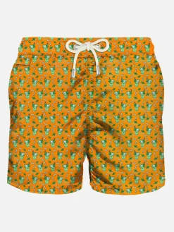 Costume da bagno da uomo in tessuto leggero con stampa Mojito