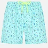 Costume da bagno da uomo in tessuto leggero Lighting Micro Fantasy con stampa pinguini