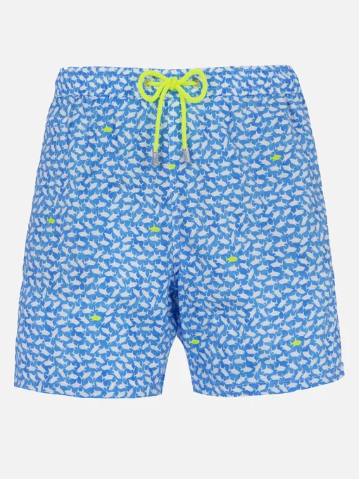 Costume da bagno da uomo Comfort Light con stampa squali