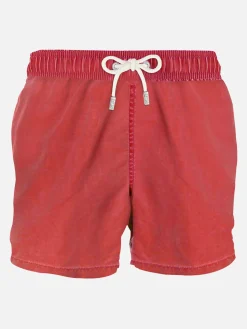 Costume da bagno da uomo rosso delavè