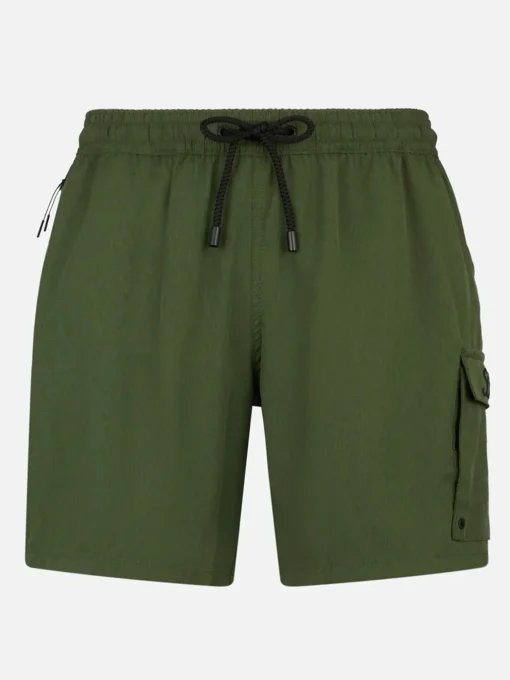 Costume da bagno da uomo comfort ed elasticizzato colore verde militare