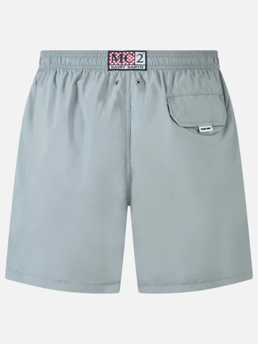 Costume da bagno da uomo in tessuto leggero grigio Lighting Pantone | PANTONE SPECIAL EDITION