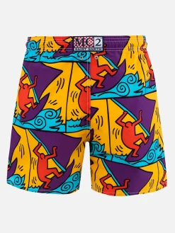 Costume da bagno da uomo Gustavia lunghezza media con stampa piazzata disegno Keith Haring | KEITH HARING EDIZIONE SPECIALE