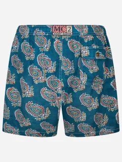 Costume da bagno da uomo media lunghezza Gustavia in lino