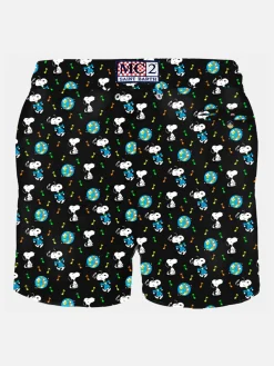 Costume da bagno da uomo in tessuto leggero con stampa Snoopy | Edizione speciale Peanuts®
