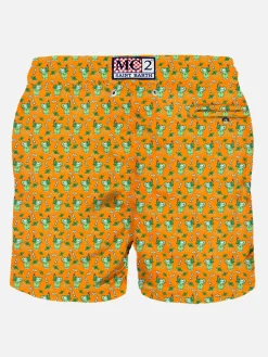 Costume da bagno da uomo in tessuto leggero con stampa Mojito