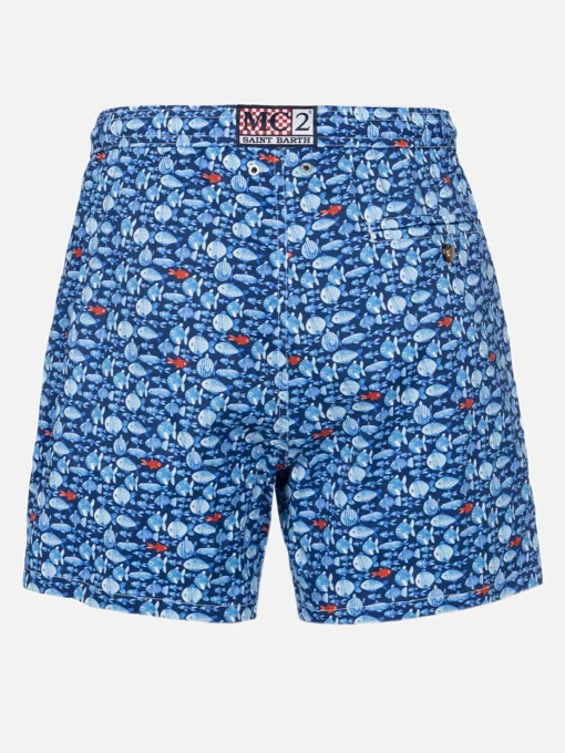 Costume da bagno da uomo Comfort Light con stampa pesci