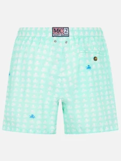 Costume da bagno da uomo Comfort Light con stampa polpo