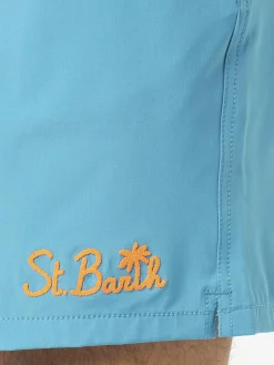 Costume da bagno da uomo comfort colore azzurro