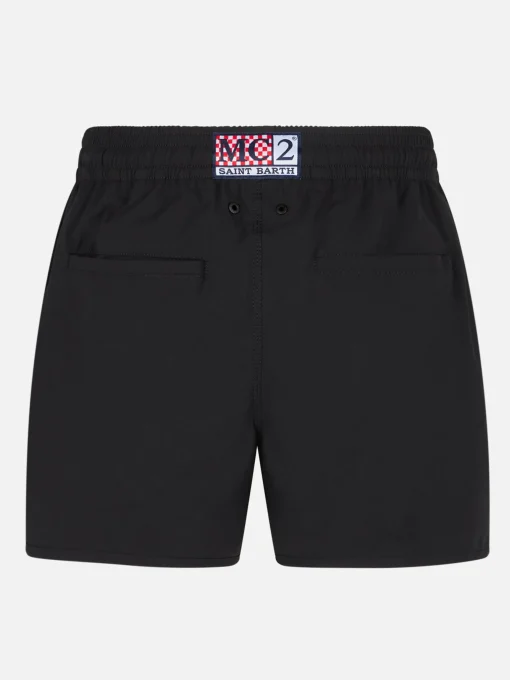 Costume da bagno da uomo con logo laterale e contrasto