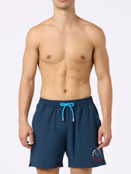 Costume da bagno da uomo Comfort con ricamo Dal Padel alla Brace | EDIZIONE SPECIALE INSULTI LUMINOSI