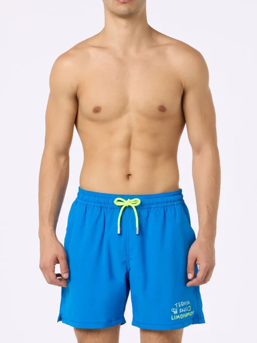 Costume da bagno da uomo Comfort con ricamo Tequila, Sale, Limoniamo | EDIZIONE SPECIALE INSULTI LUMINOSI