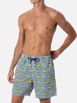 Costume da bagno da uomo Gustavia lunghezza media con stampa Vespa | EDIZIONE SPECIALE VESPA