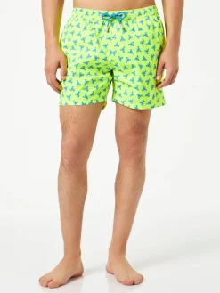 Costume da bagno da uomo comfort in tessuto leggero con stampa aragoste