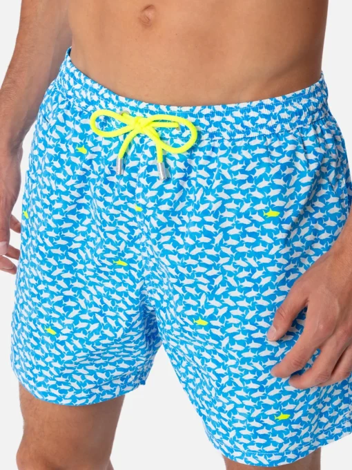 Costume da bagno da uomo Comfort Light con stampa squali