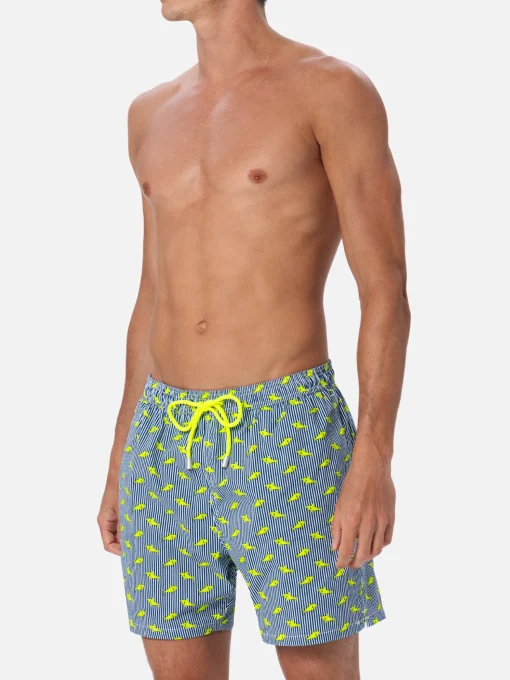 Costume da bagno da uomo Comfort Light con stampa squali