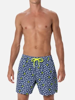 Costume da bagno da uomo in tessuto leggero Lighting Micro Fantasy con stampa aragosta