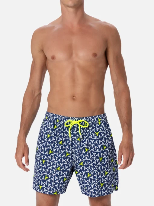 Costume da bagno da uomo in tessuto leggero Lighting Micro Fantasy con stampa aragosta