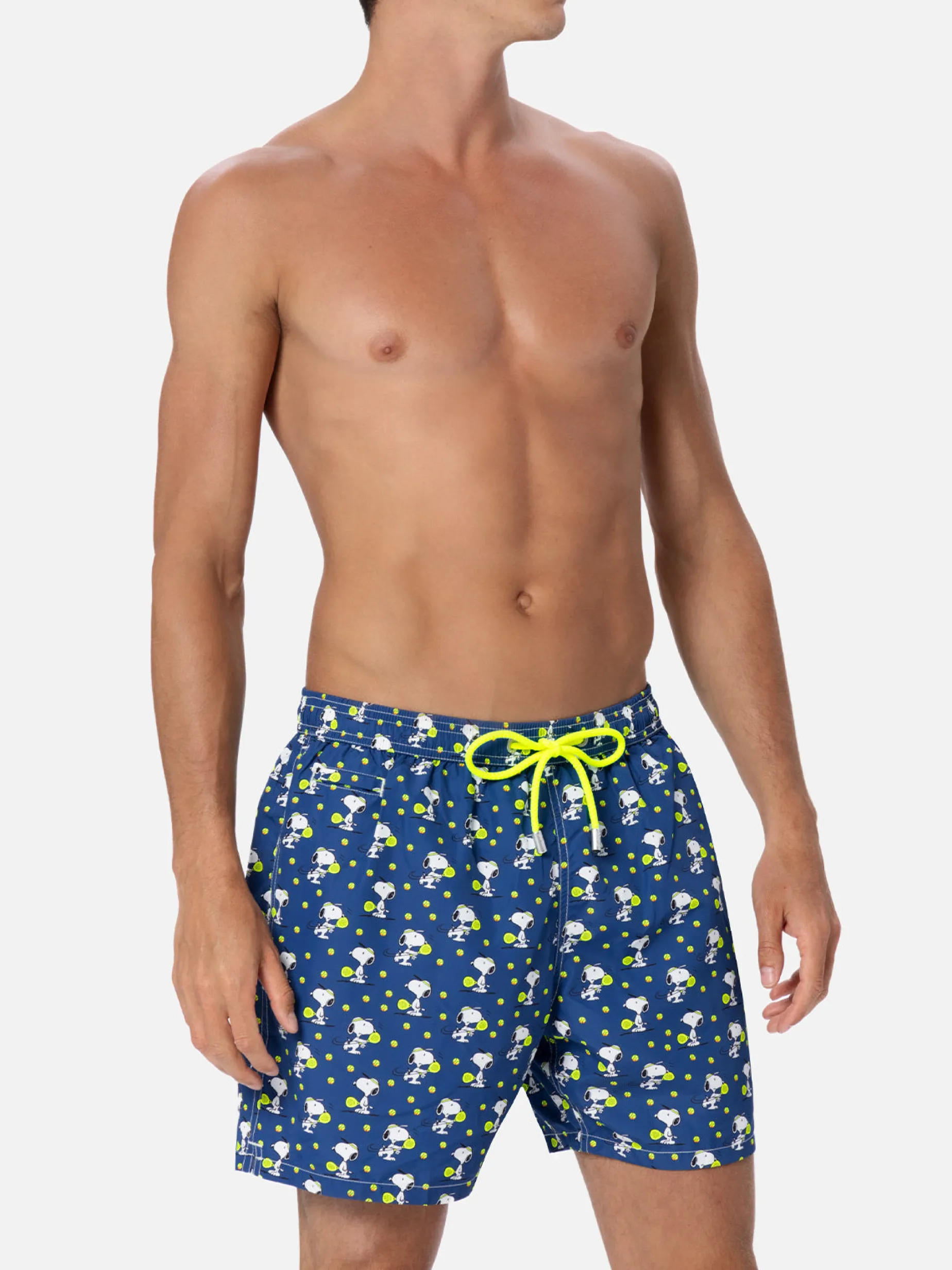Costume da bagno da uomo in tessuto leggero Lighting Micro Fantasy con stampa padel Snoopy | EDIZIONE SPECIALE SNOOPY PEANUTS™