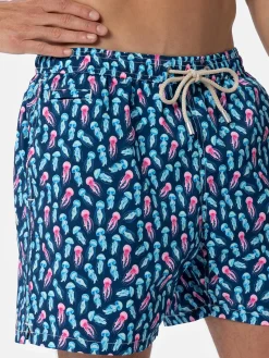 Costume da bagno da uomo Comfort Light con stampa meduse