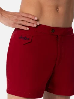 Costume da bagno da uomo Harrys dal taglio aderente bordeaux